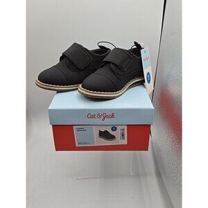 Toddler Adonis Derby Shoes Black- Cat & Jack Size 7 New With Box